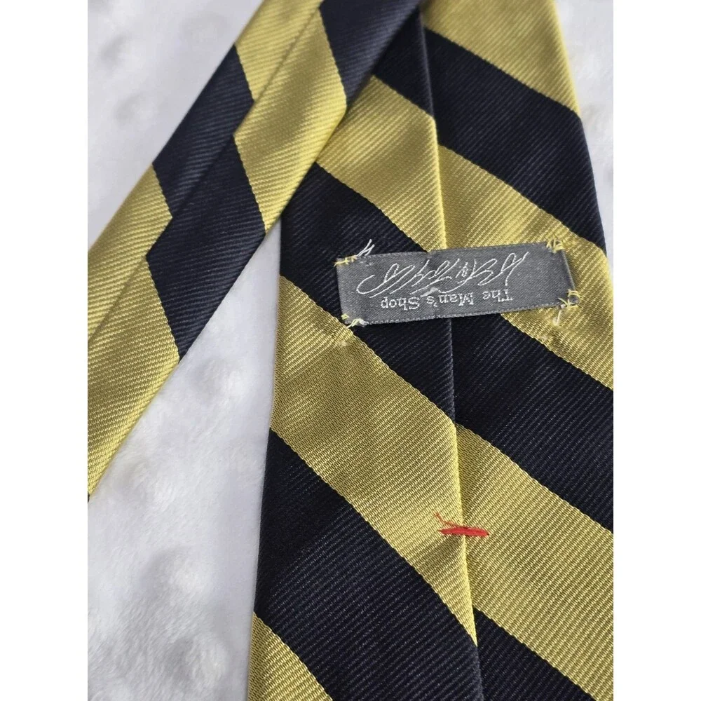 Vintage Lord & Taylor Silk Tie Striped Made in USA Classic The Man's Shop Boss